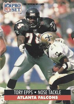 Tory Epps Atlanta Falcons 1991 Pro set NFL #434